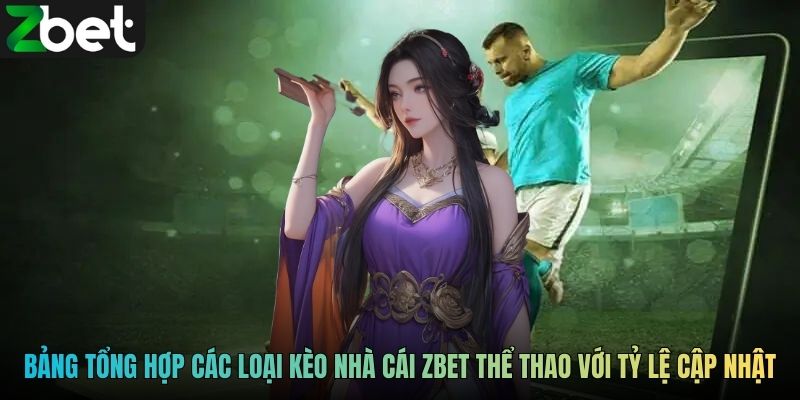 Bảng tổng hợp các loại kèo nhà cái ZBET thể thao với tỷ lệ cập nhật